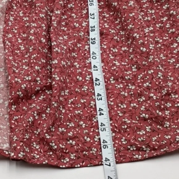 Band Of The Free Tiered Dress Smocked Large Ditsy Floral Western Garden Prairie - Picture 11 of 12